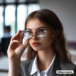 Девушка в очках Девушка в очках
